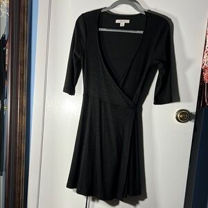 Adam Levine Black Wrap Dress size large